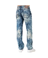 Level 7 Men's Artisan Crafted Vintage Wash Slim Straight Premium Jeans