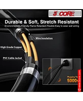 5 Core Ac Power Cord 15 Ft • Us Polarized Male to Female 2 Prong Extension Adapter 16AWG/2C 125V 13A - Exc Blk 15FT