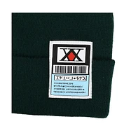 Hunter x Hunter Men's Ribbed Knitted Green Beanie Hat