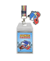 Sonic the Hedgehog Modern Lanyard with Breakaway Rubber Charm and Id Sleeve