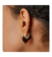 Ana Luisa Statement Earrings - Spencer Dark Tortoise