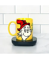 Uncanny Brands Dr. Seuss Green Eggs and Ham Mug with Warmer – Keeps Your Favorite Beverage Warm - Auto Shut On/Off