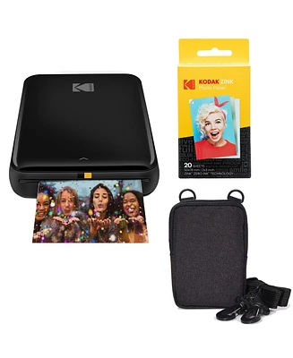 Kodak Step Instant Photo Printer 2x3" Go Bundle with Zero Ink Technology & More