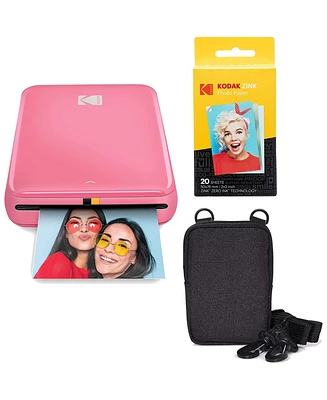 Kodak Step Instant Photo Printer 2x3" Go Bundle with Zero Ink Technology & More