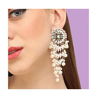 Sohi Women's Royal Drop Earrings