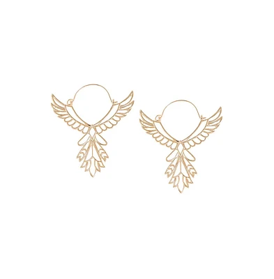 Sohi Women's Wing Hoop Earrings
