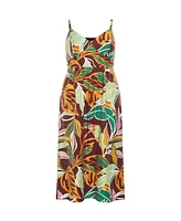 City Chic Plus Jez Print Maxi Dress