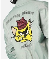 Carre Men's Cat Bomber Jacket - XXXLarge, Green