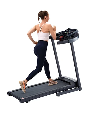 Simplie Fun Hydraulic folding treadmill with incline, preset programs, and bluetooth