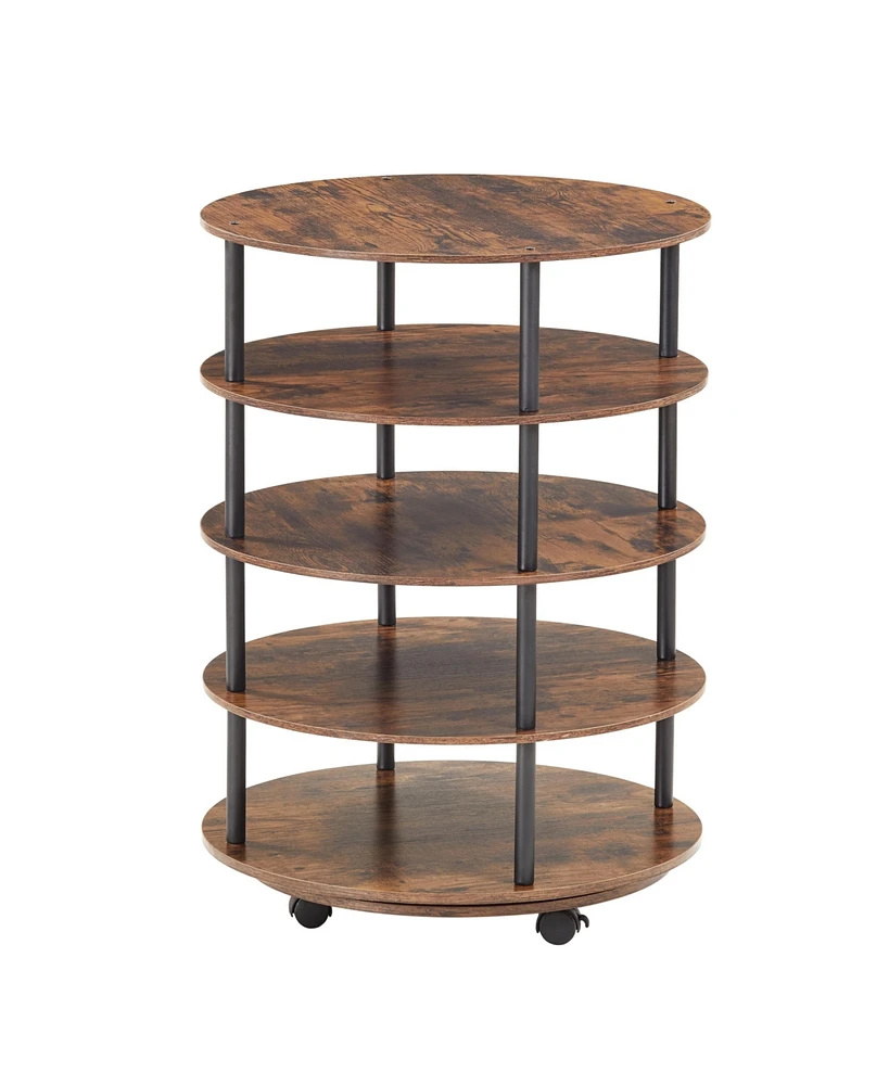 Streamdale Furniture 4-Tier Revolving Shoe Rack Storage Organizer