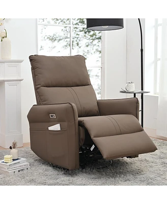 Simplie Fun Brown Recliners: Swivel Rocker Chair, Electric Sofa & Glider