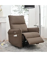 Streamdale Furniture Brown Recliners: Swivel Rocker Chair, Electric Sofa & Glider