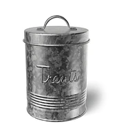 Amici Pet Retro Metal Storage Canister Treats Jar, 72 Ounces