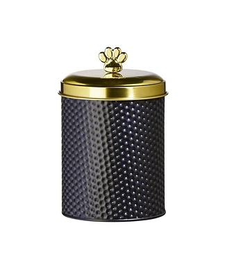 Amici Pet Woofgang Storage Canister, 70 oz., Black w/ Gold Lid