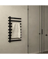 Mega Casa Electric Heated Towel Rack Wall Mounted Drying Rack, Stainless Steel Towel Warmer 9 Bars