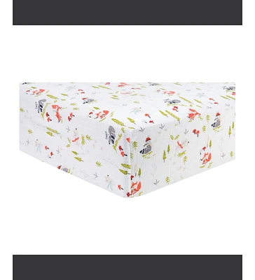Trend Lab Winter Woods Deluxe Flannel Fitted Crib Sheet by