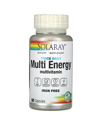 Solaray Twice Daily Multi Energy Multivitamin Iron Free