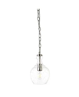 Hudson & Canal Verona 7" Glass Shade Wide Pendant