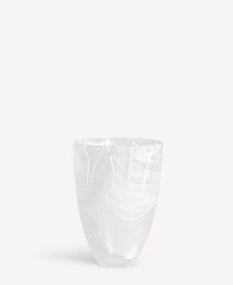 Kosta Boda 5.9" Contrast White Vase