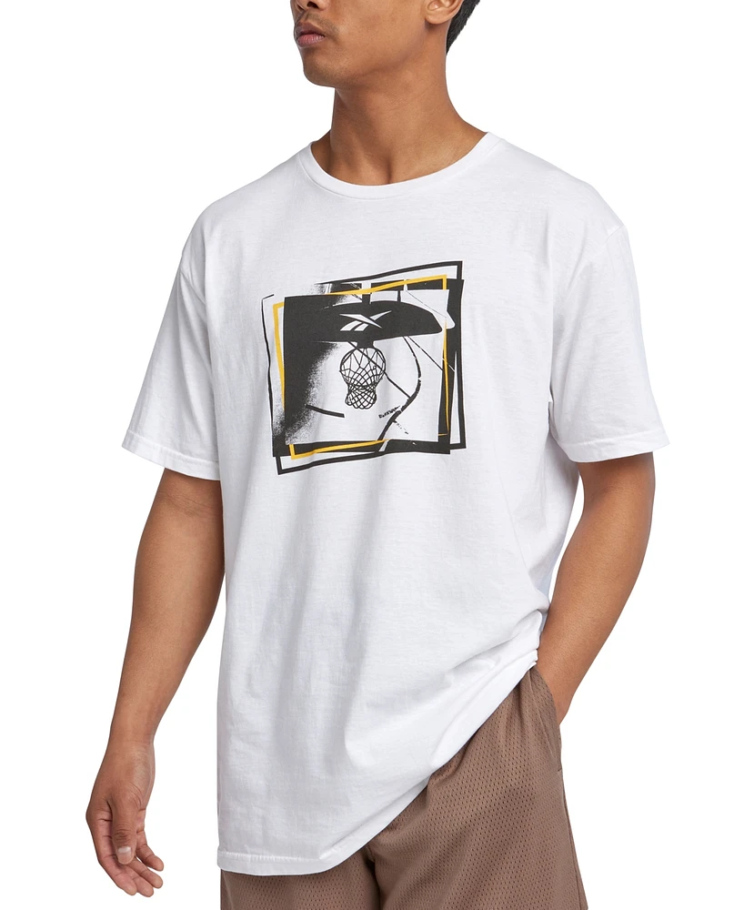 Reebok Men's B-Ball Hoop Graphic T-Shirt