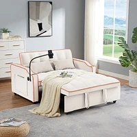 Streamdale Furniture Foldable sofa bed with Usb and phone stand