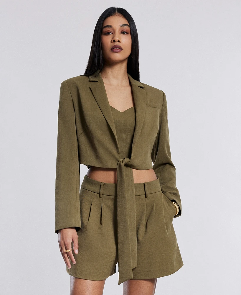 Bcbg New York Women's Cropped Wrap Jacket