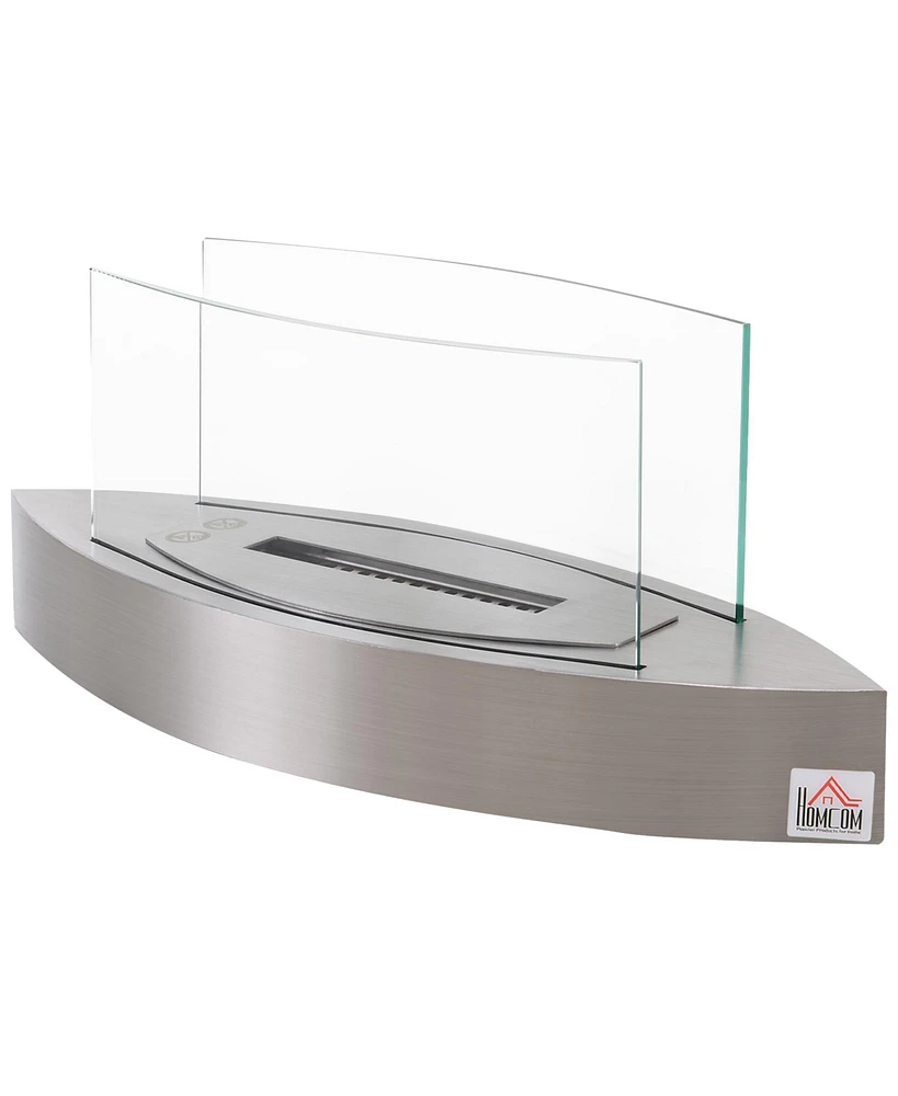 Simplie Fun Stainless Steel Ethanol Fireplace 23.5" Tabletop