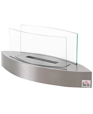 Simplie Fun Stainless Steel Ethanol Fireplace 23.5" Tabletop