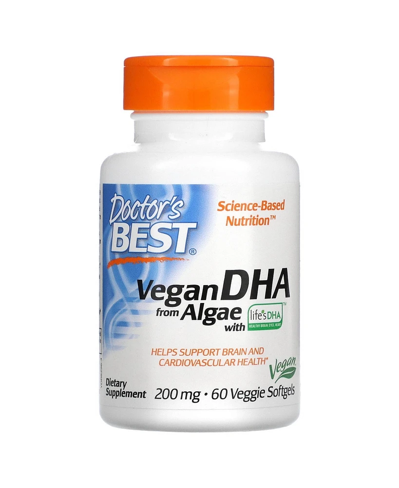 Doctor's Best Nutrition Dha from Algae with Life's Dha 200 mg