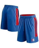 Fanatics Men's Royal Philadelphia 76ers Game Winner Defender Shorts