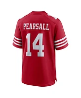 Nike Men's Ricky Pearsall Scarlet San Francisco 49ers 2024 Nfl Draft First Round Pick Player Game Jersey