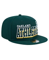 New Era Men's Green Oakland Athletics Game Day Bold 9FIFTY Snapback Hat