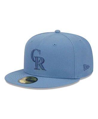 New Era Men's Blue Colorado Rockies Spring Color 59FIFTY Fitted Hat