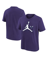 Jordan Big Boys and Girls Charlotte Hornets Essential Swoosh T-Shirt