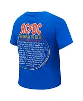 Freeze Max Women's Royal Ac/Dc Highway to Tour 1979 Baby Doll Cropped T-Shirt