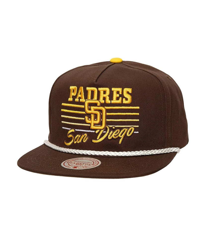 Mitchell Ness Men's San Diego Padres Radiant Lines Deadstock Snapback Hat