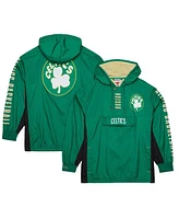 Mitchell Ness Men's Kelly Boston Celtics Big Tall Hardwood Classics Team Og 2.0 Anorak Hoodie Quarter-Zip Windbreaker Jacket