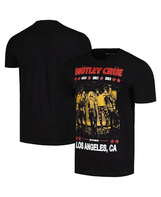 Global Merch Men's Black Motley Crue Girls Live Poster T-Shirt