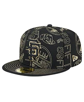 New Era Men's San Francisco Giants 59FIFTY Day Allover Fitted Hat