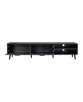 Amber & Emily Tv Stand with Doors and Open Shelves for TVs up to 85"