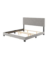 Amber & Emily Upholstered Modern King Bed
