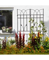 Metal Garden Trellis 71"X17.7" for Climbing Plants