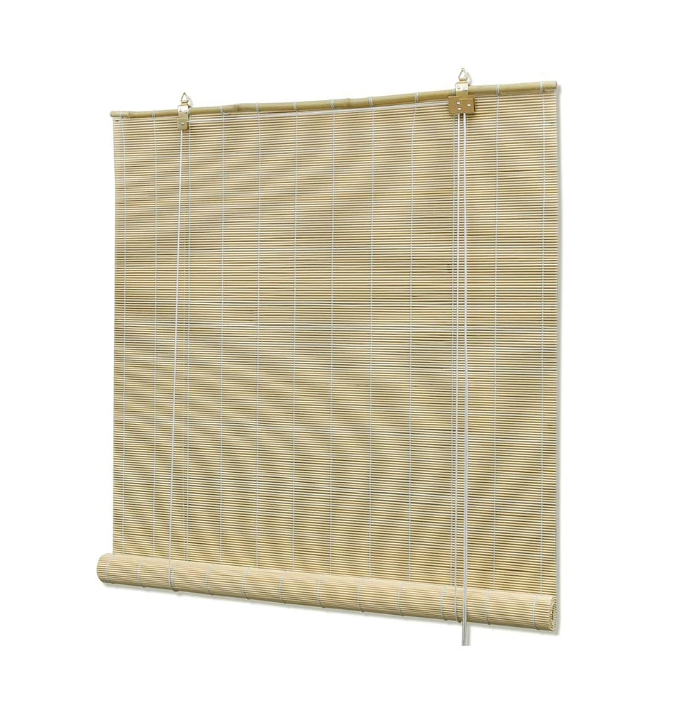 vidaXL Roller Blind Bamboo 31.5"x86.6" Natural