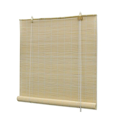 vidaXL Roller Blind Bamboo 31.5"x86.6" Natural