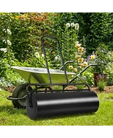 Inolait 36 x 12 Inch Tow Lawn Roller Water Filled Metal Push Roller