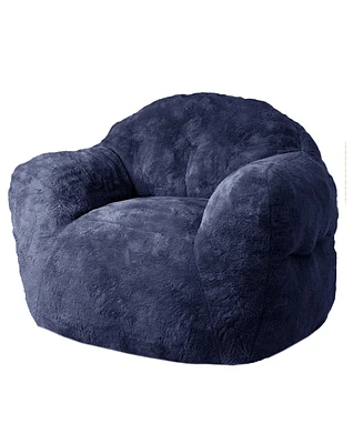 Caromio Giant Bean Bag Sofa Chair with Armrests High-Density Foam Stuffed