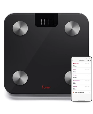 Sunny Health & Fitness Advanced Body Fat Composition Bmi Scale with Health Tracker & Analyzer App