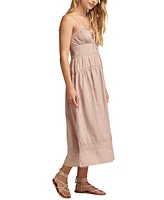 Lucky Brand Women's Lace-Trim Midi Dress