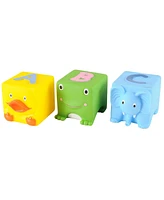 Edushape Soft Critters Pop Blocks - 6 Pieces