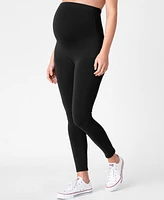 Seraphine Black Over Bump Maternity Leggings